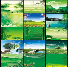 春天海报绿色环保展板