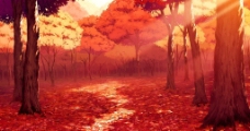 红色森林图片