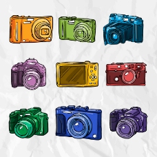 五颜六色的手绘相机
