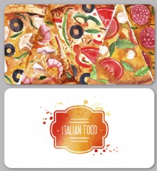 意大利披萨店名片