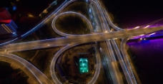 兰州深安大桥夜景（立交）图片