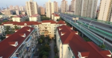 上海 城市 中环 高清视频