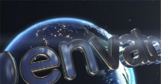 超级地球Logo演绎动画AE模板