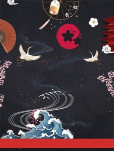 日本设计日本文化旅游背景设计模板