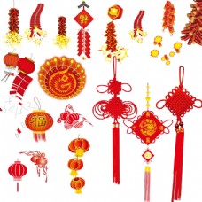 2018新年中国结装饰元素设计