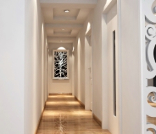 大户型 超长走廊 装修 效果图图片