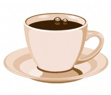 茶杯创意卡通咖啡png元素