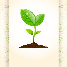 植树节守护小树苗环保公益海报背景
