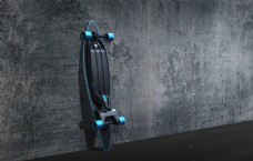 蓝色的炫酷电动滑板jpg素材
