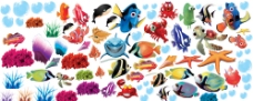 其他生物卡通海洋生物鱼类PSD设计素材