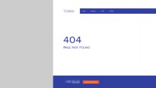 企业类蓝色的企业404错误提示模板