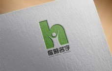 绿色健康logo设计模板