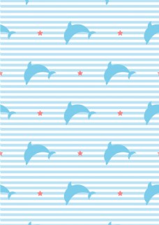 几何背景几何图形海豚海报背景
