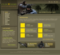 国外警匪游戏cs网页设计素材图片