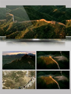 大自然中国历史建筑文化万里长城风光景色高清视频