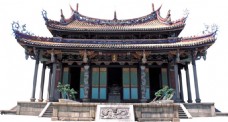 中式古代建筑宫殿png元素