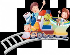 欢乐童趣卡通小火车设计