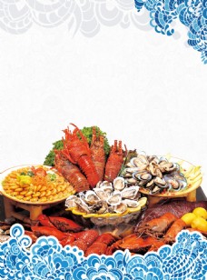 泰国美食旅游海报背景设计