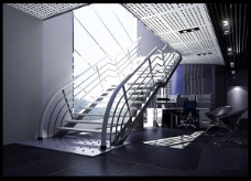 楼梯设计楼梯空间模型设计3d模型免费下载