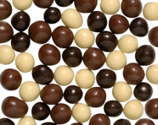 巧克力豆平铺背景图片
