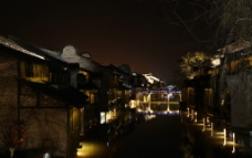 江南 水乡 古镇 西塘  夜景图片
