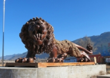 狮子 根雕 雕塑 木雕图片