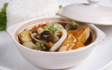 砂锅豆腐白饭图片