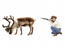打猎 鹿猎人图片