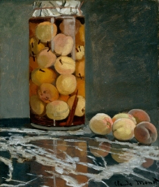 克劳德·莫奈作品《桃子罐》图片