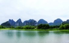 琴潭山水倒影图片