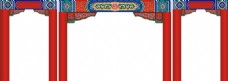 中式柱中式婚礼背景门柱