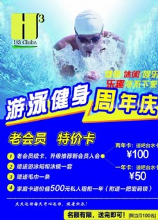 游泳池海报