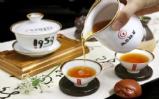 摆盘英德红茶茶叶陶瓷茶具