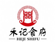 饮食禾记食府logo餐饮logo